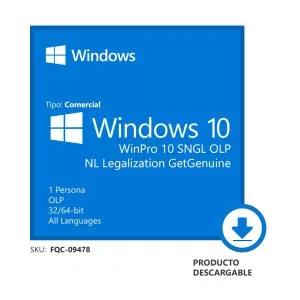 WinPro 10 SNGL OLP NL Legalization GetGenuine (FQC-09478)