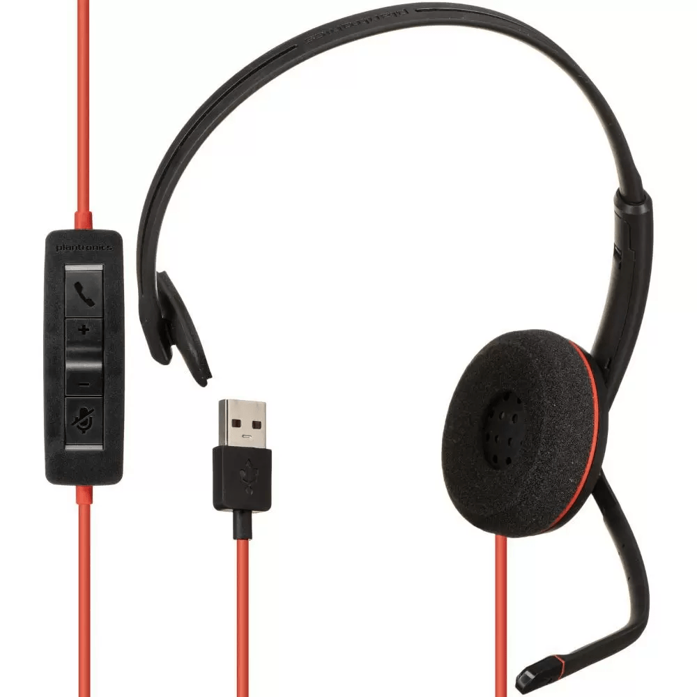 BLACKWIRE C3210 USB-A HEADSET MONOAURICULAR COM MICROFONE