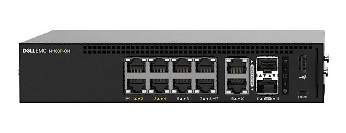 SWITCH DELL N1108P 8 PORTAS 10/100/1000 +2 SFP