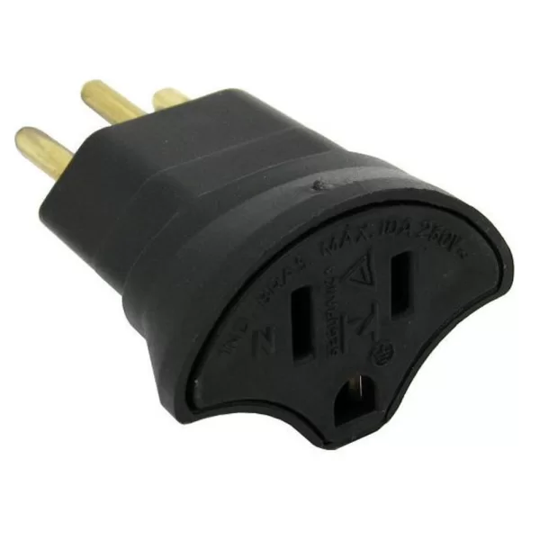 ADAPTADOR DE TOMADA NBR14136 PARA NEMA (2P+T)