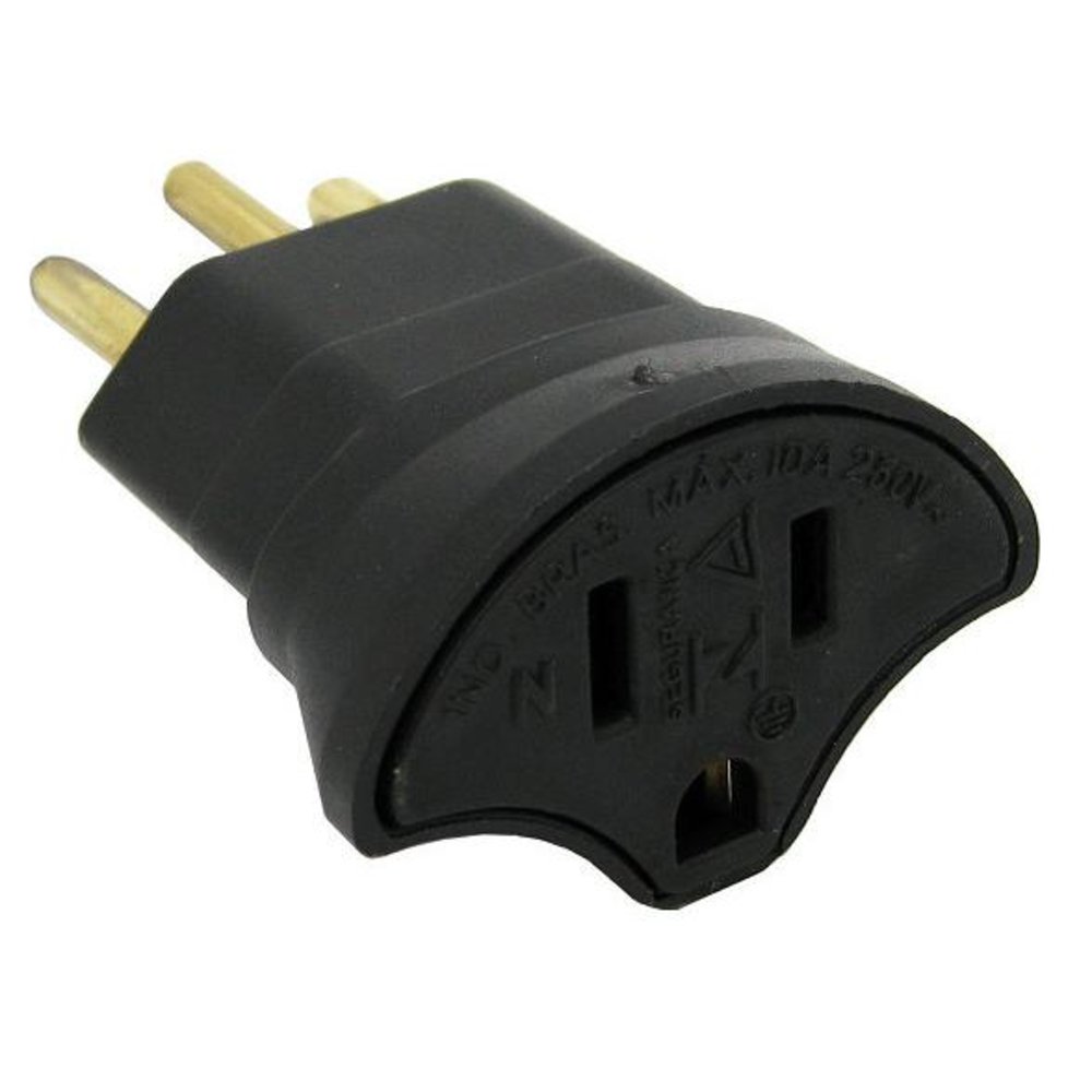 ADAPTADOR DE TOMADA NBR14136 PARA NEMA (2P+T)
