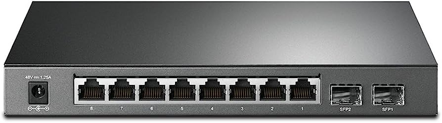 SWITCH TP-LINK SMART GIGABIT POE GIG DE 8-PORT 2 SLOTS SFP