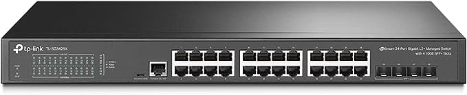 SWITCH GERENCIáVEL L2+ COM 24 PORTAS GIGABIT E 4 SLOTS SFP+ 10GE