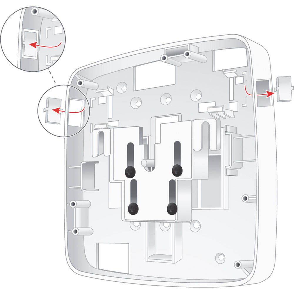 AP-220-MNT-W3 WHITE LOW PROFILE AP FLAT SURFACE MOUNT KIT (JY706A)