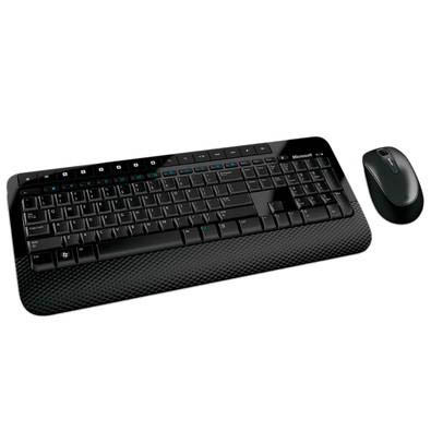 TECLADO E MOUSE SEM FIO DESKTOP 2000 PRETO (M7J-00021)