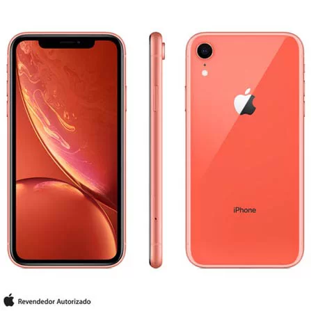 iPhone XR Apple Coral, 128GB Desbloqueado (MRYG2BR/A)