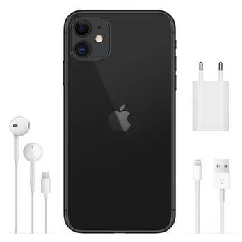 iPhone 11 Apple Preto, 64GB Desbloqueado (MWLT2BZ/A)