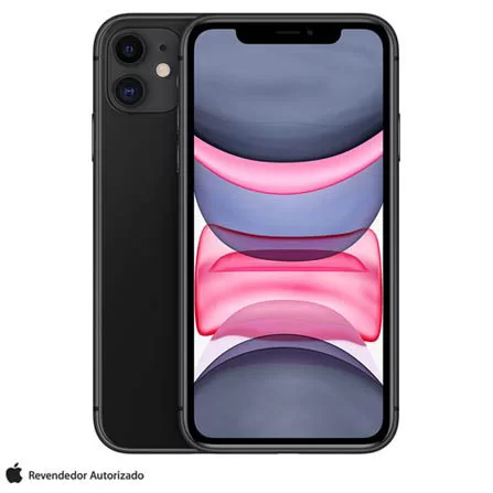 iPhone 11 Apple Preto, 128GB Desbloqueado (MWM02BZ/A)
