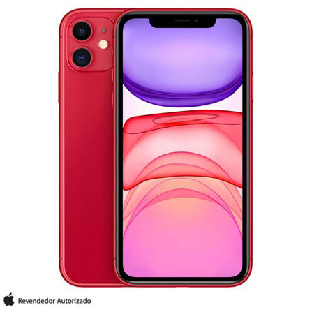 iPhone 11 Apple (PRODUCT) Vermelho™, 128GB Desbloqueado (MWM32BZ/A)