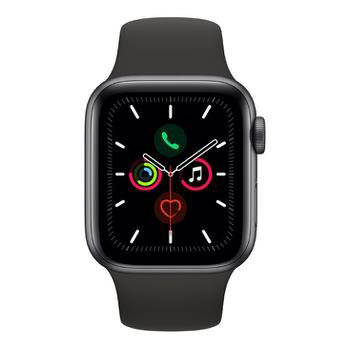Apple Watch Series 5 GPS, 40 mm, Alumínio Cinza Espacial, Pulseira Esportiva Preto e Fecho Clássico (MWV82BZ/A)