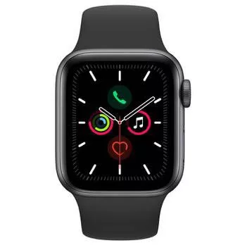 Apple Watch Series 5 Cellular + GPS, 40 mm, Alumínio Cinza Espacial, Pulseira Esportiva Preto e Fecho Clássico (MWX32BZ/A)