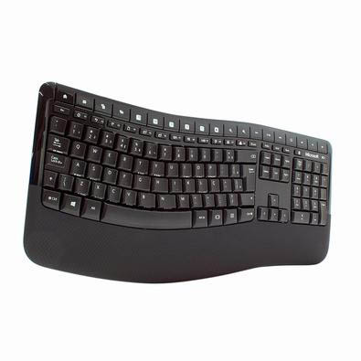 TECLADO E MOUSE SEM FIO DESKTOP 5050 PRETO (PP4-00005)