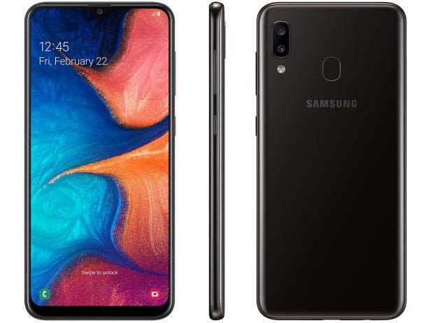 SMARTPHONE GALAXY A20 32GB PRETO (SM-A205GZKRZTO)