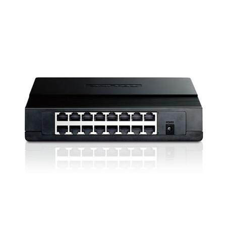 SWITCH 16 PTS 10/100M PLUG&amp;PLAY MONTAGEM EM RACK (TL-SF1016D)
