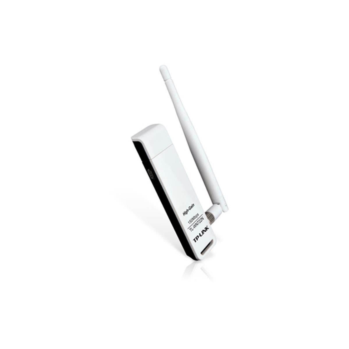 ADAPTADOR USB WIRELESS N150 ALTO GANHO 150MBPS (TL-WN722N)