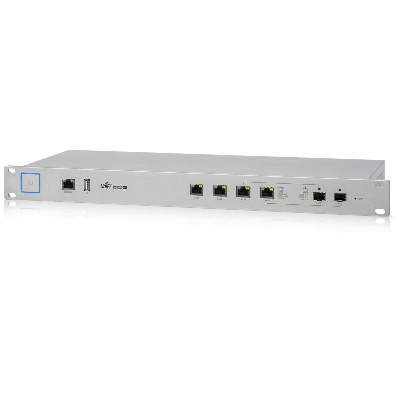 Roteador UniFi Ubiquiti 4p RJ45 +2p SFP 4 Gbps - USG-PRO-4