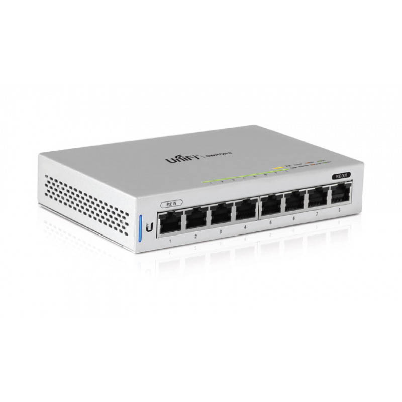 Switch UniFi Ubiquiti 8p RJ45 PoE (4p) - US-8-60W