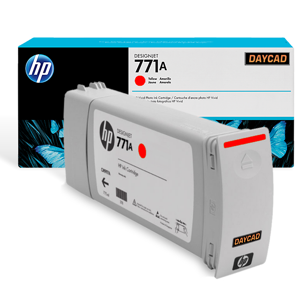 CARTUCHO PLOTTER HP 771A VERMELHO CROMÁTICO 775 ML UK (B6Y16A)