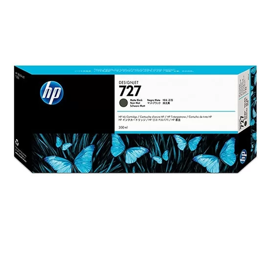 CARTUCHO PLOTTER HP 727 PRETO FOSCO 300 ML UK (C1Q12A)