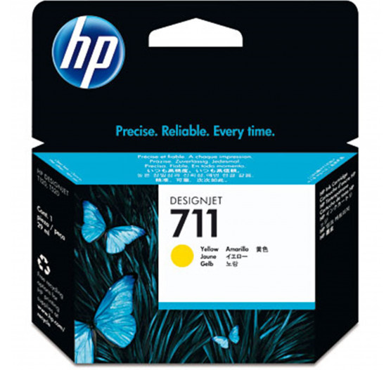 CARTUCHO PLOTTER HP 711 AMARELO 29 ML UK (CZ132AB)
