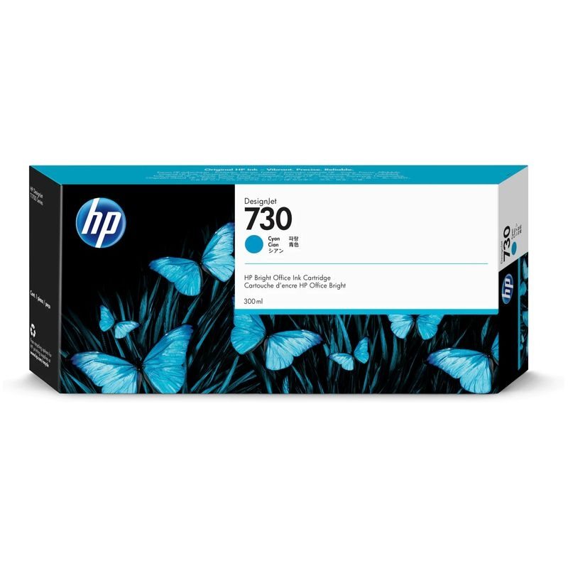 CARTUCHO PLOTTER HP 730 CIANO 300 ML UK (P2V68A)