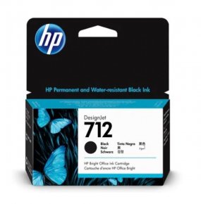 CARTUCHO PLOTTER HP 712 PRETO 38 ML UK (3ED70A)
