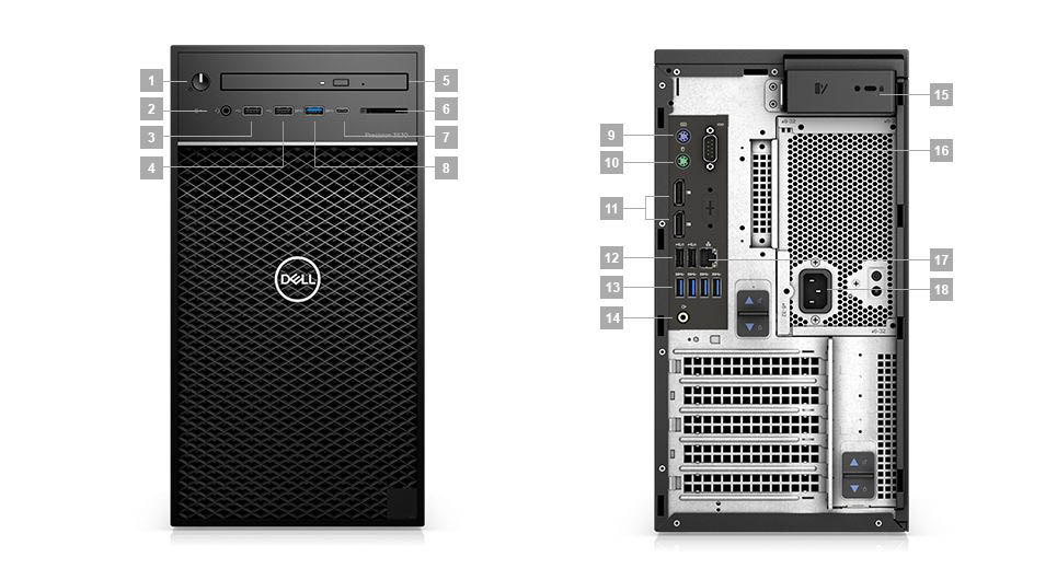 WORK DELL T3630 E-2124G WIN 10 PRO 16GB 1TB P1000 4GB 3 PROSUPPORT (210-APGI-16GB)