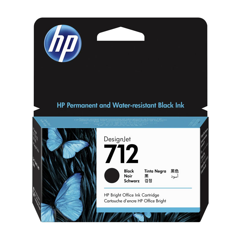 CARTUCHO PLOTTER HP 712 PRETO 80 ML UK (3ED71A)