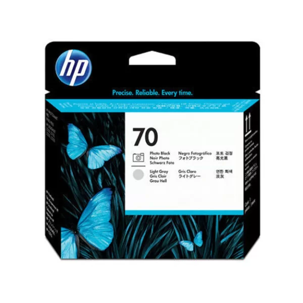 HP 70 PHOTO BLACK AND LT GRAY PRINTHEAD PLUK (C9407A)