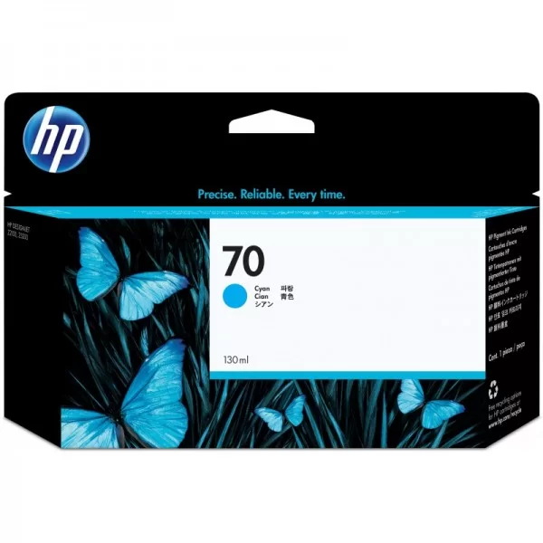HP 70 CYAN 130 ML INK CARTRIDGE PLUK (C9452A)