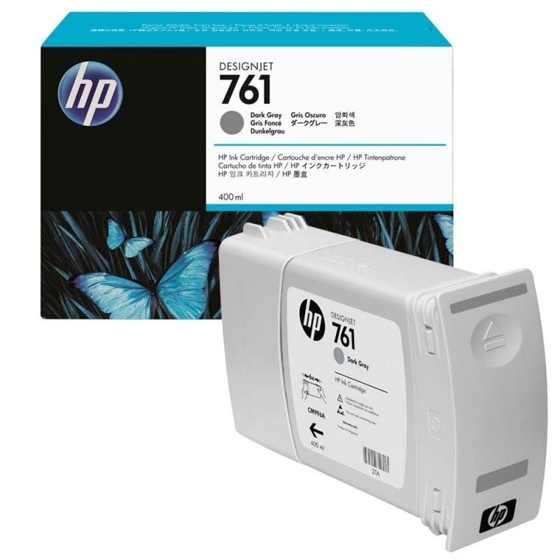 CARTUCHO PLOTTER HP 761 CINZA ESCURO 400 ML UK (CM996A)