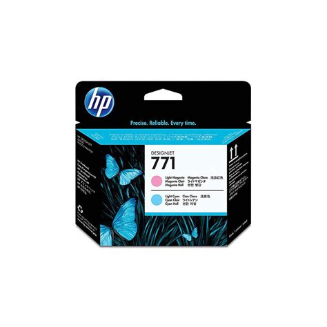 CARTUCHO PLOTTER HP 771A CABECOTE MAGENTA E CIANO CLARO UK (CE019A)