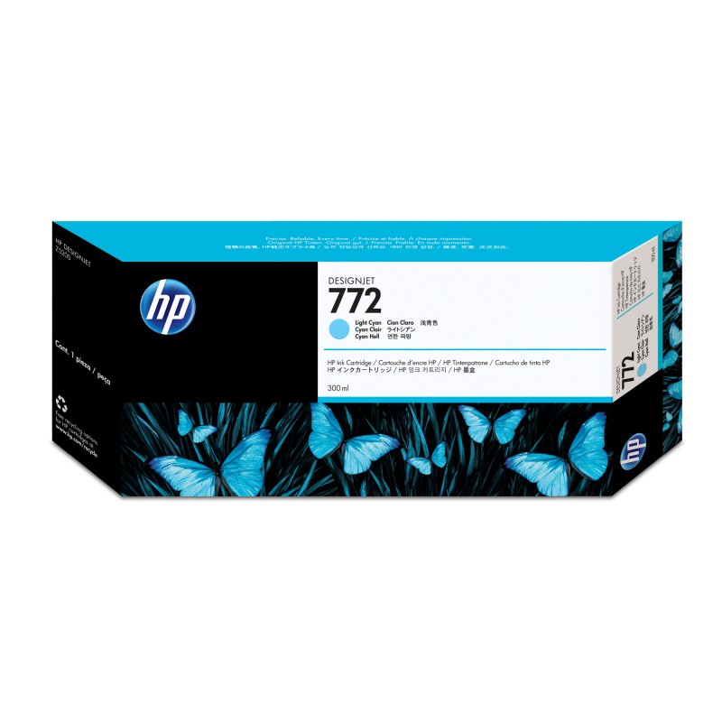 CARTUCHO PLOTTER HP 772 CIANO CLARO 300 ML UK (CN632A)
