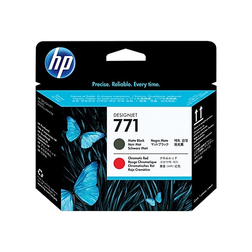 CABECOTE PLOTTER HP 771A PRETO FOSCO E VERMELHO UK (CE017A)