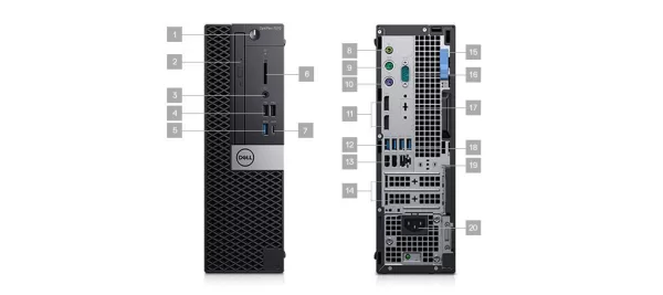 DESK DELL OPT 7070 SFF I7-9700 WIN 10 PRO 8GB 1TB 3 PROSUPPORT (210-ASRM-I7)