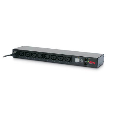 PDU COM MEDI O HORIZONTAL 1U 208/230V 16A - ENTC20 - SAI (8)C13 (AP7821B)