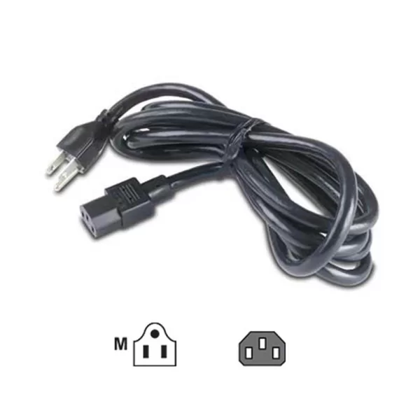 CABO DE ENERGIA 15A 100V 230V IEC 320 C13 P/ NEMA 5-15P 24M (AP9893)