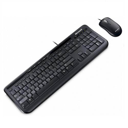 TECLADO E MOUSE WIRED DESKTOP 600 MULTIMIDIA PRETO (APB-00005)
