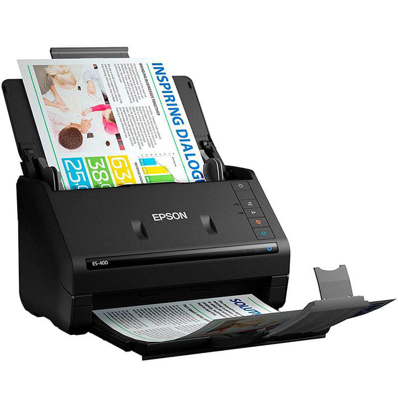 SCANNER EPSON WORKFORCE ES-400 BIV/DUPLEX/35PPM/600DPI/ADF/PRETO (B11B226201)